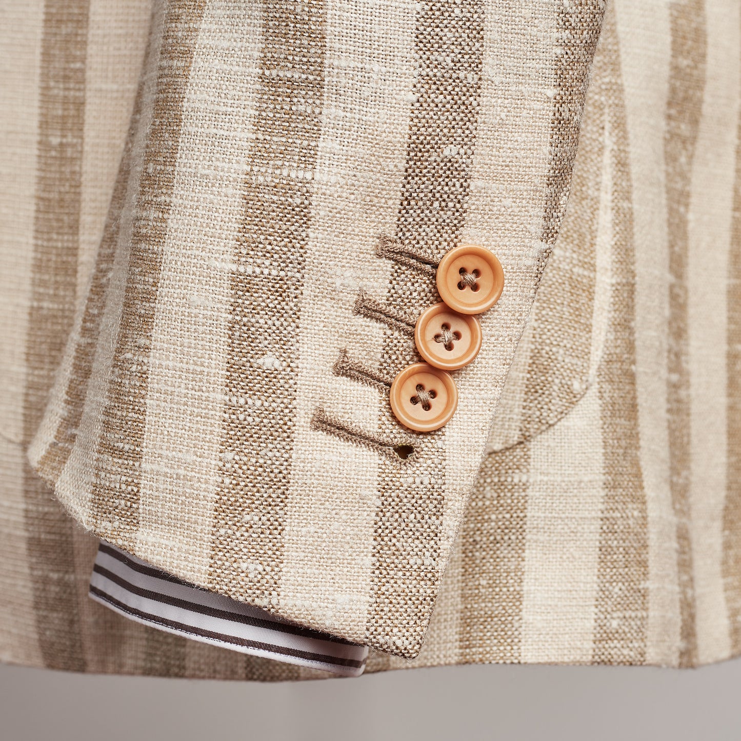 Jacket - Silk-Linen-Wool - Beige