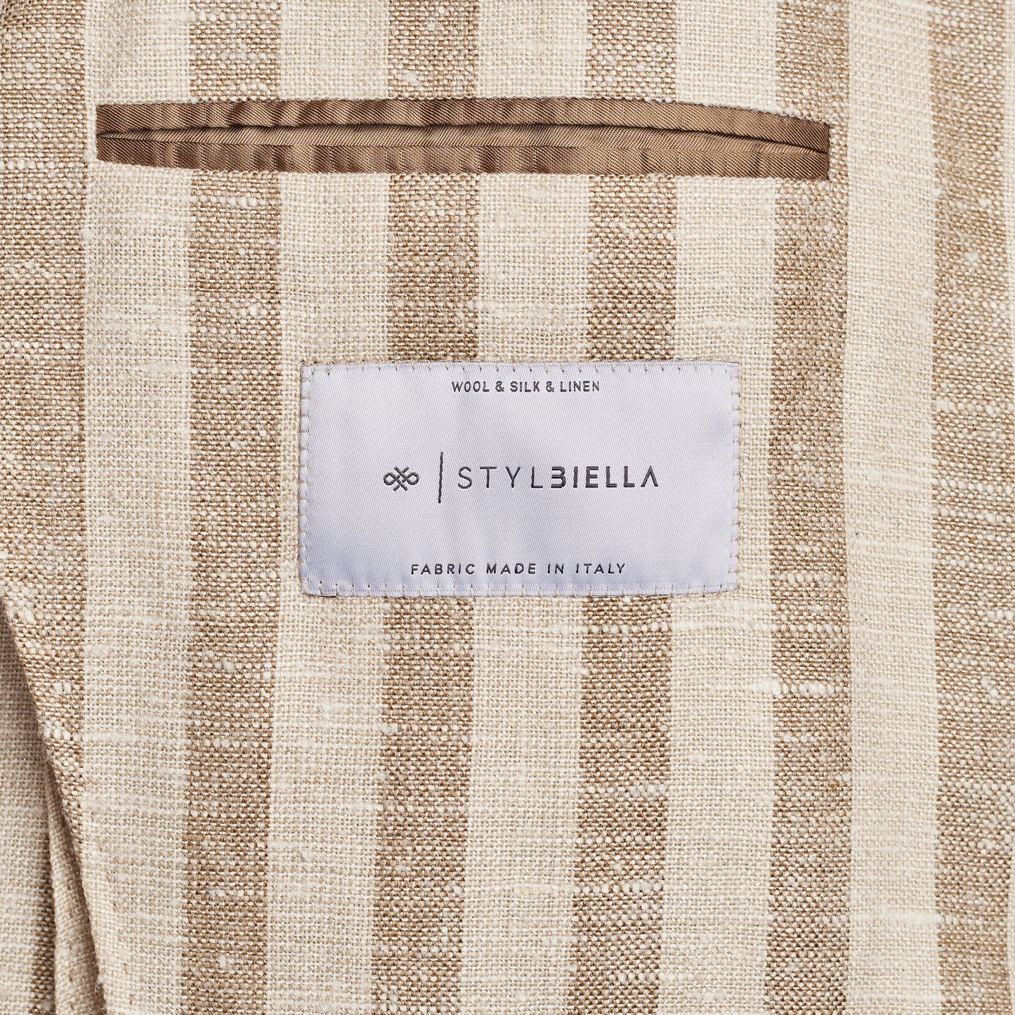 Jacket - Silk-Linen-Wool - Beige