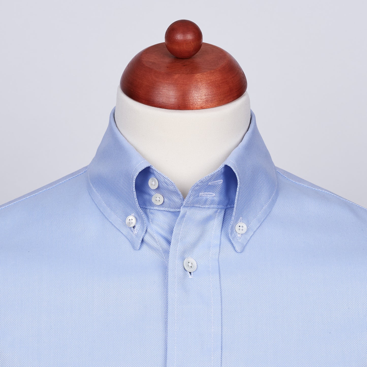 Oxford shirt - OCBD - light blue - plain