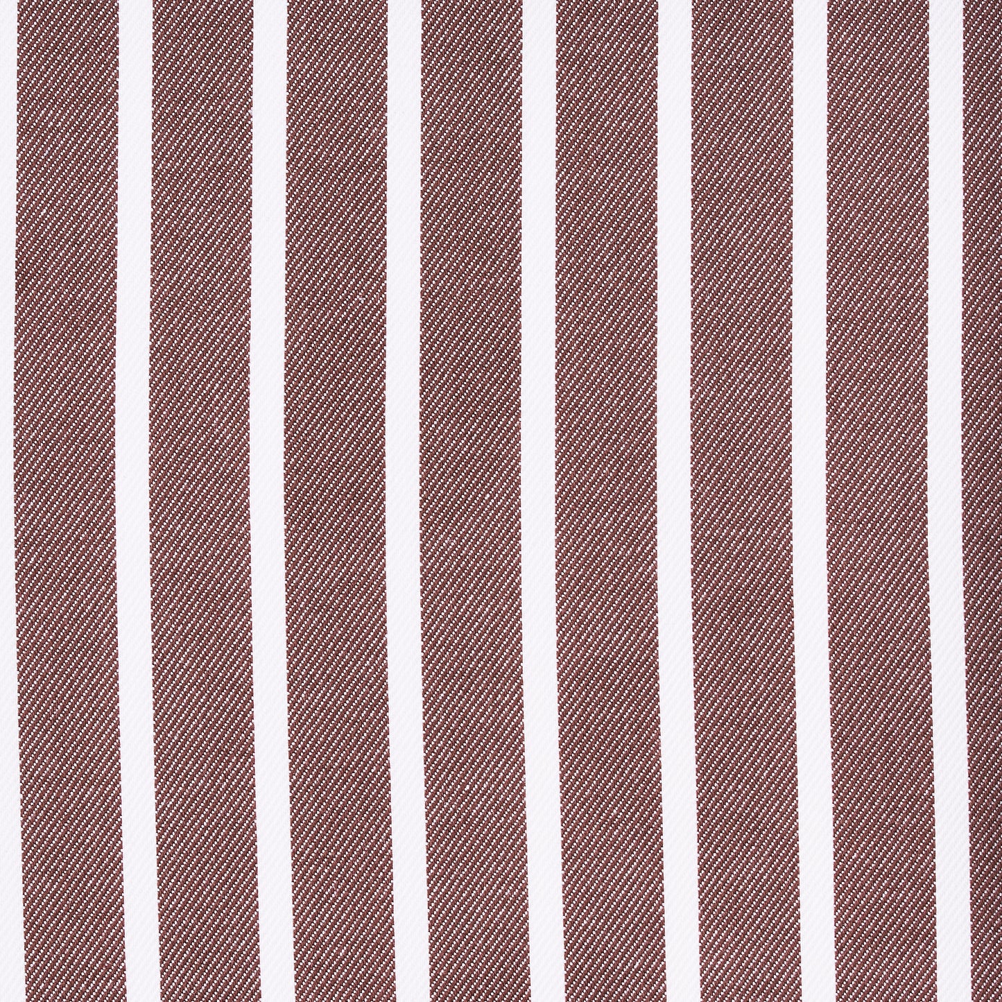 Hemd - Twill - weiß/braun - gestreift