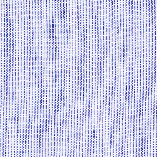 Hemd - Leinen - weiß/blau - gestreift