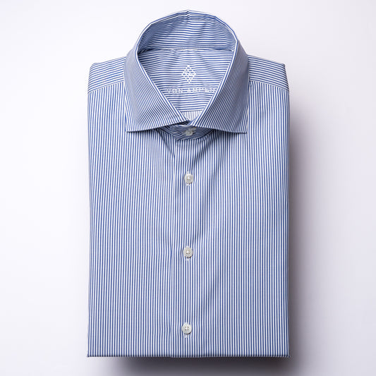 Hemd - Twill - blau/weiß - gestreift