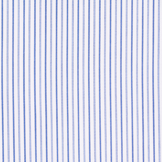 Hemd - Twill - weiß/blau - gestreift
