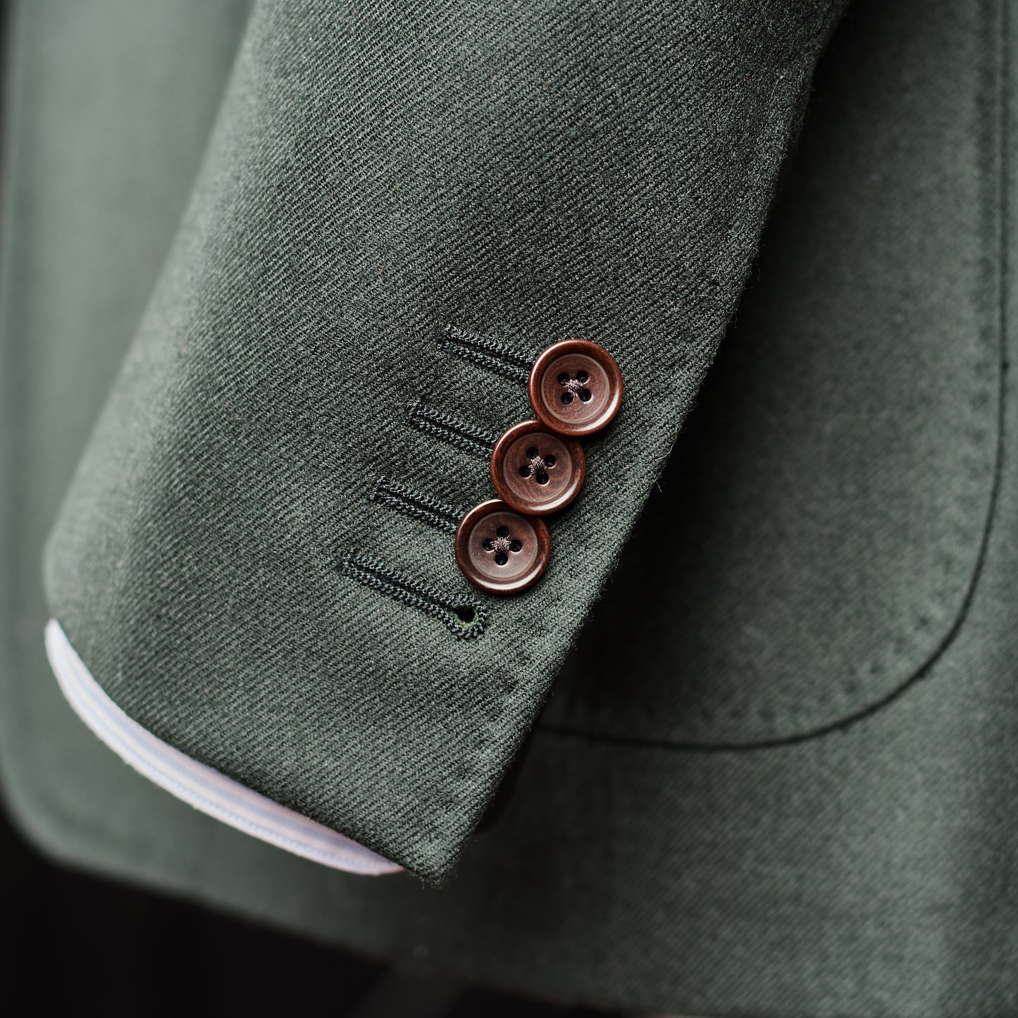 Anzug - Flanell - Grün