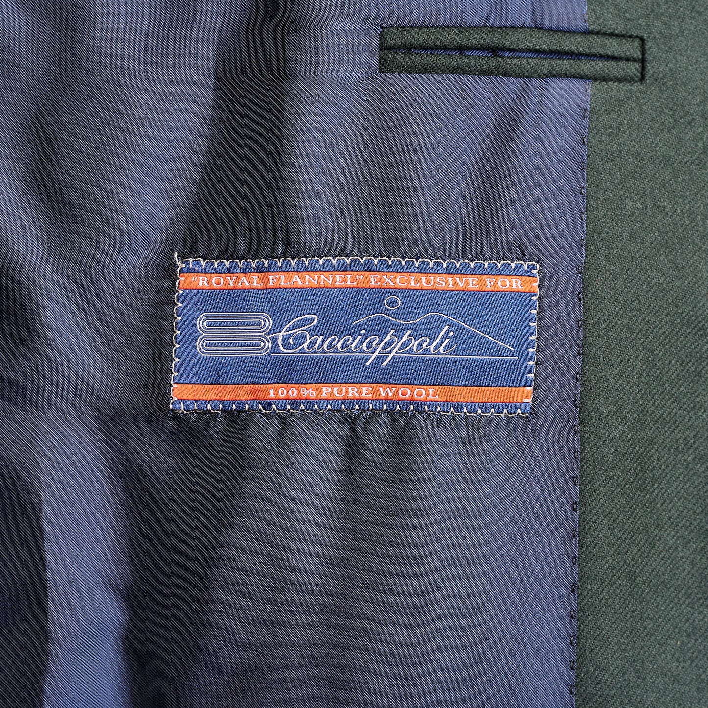 Anzug - Flanell - Grün