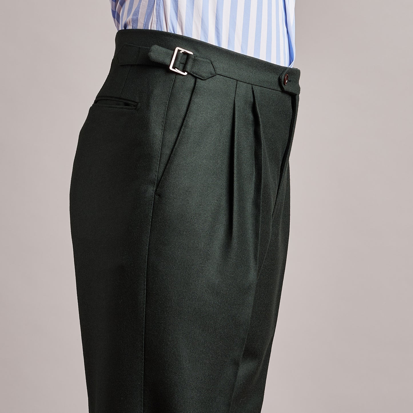 Hose - Flanell - Grün