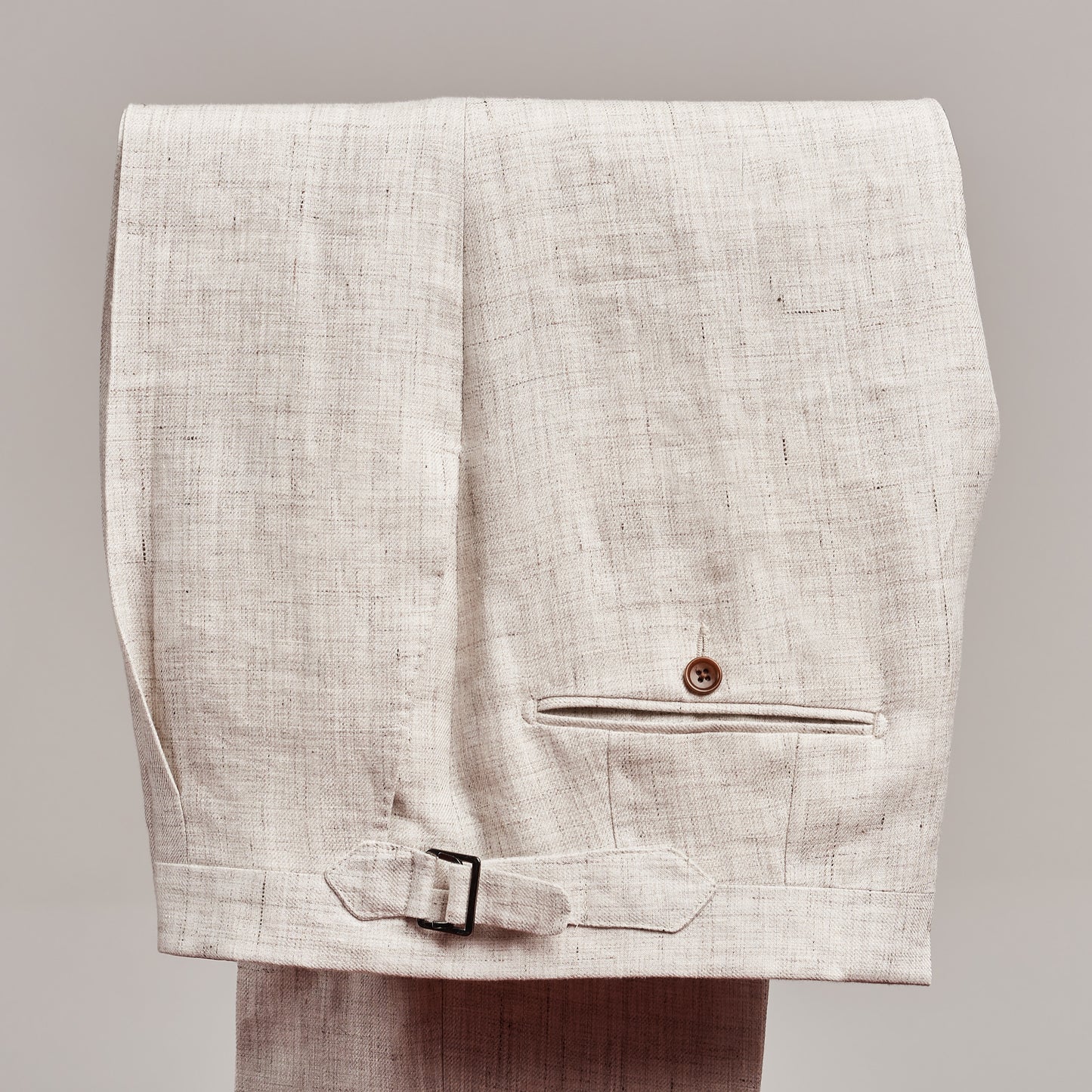Hose - Leinen - Beige