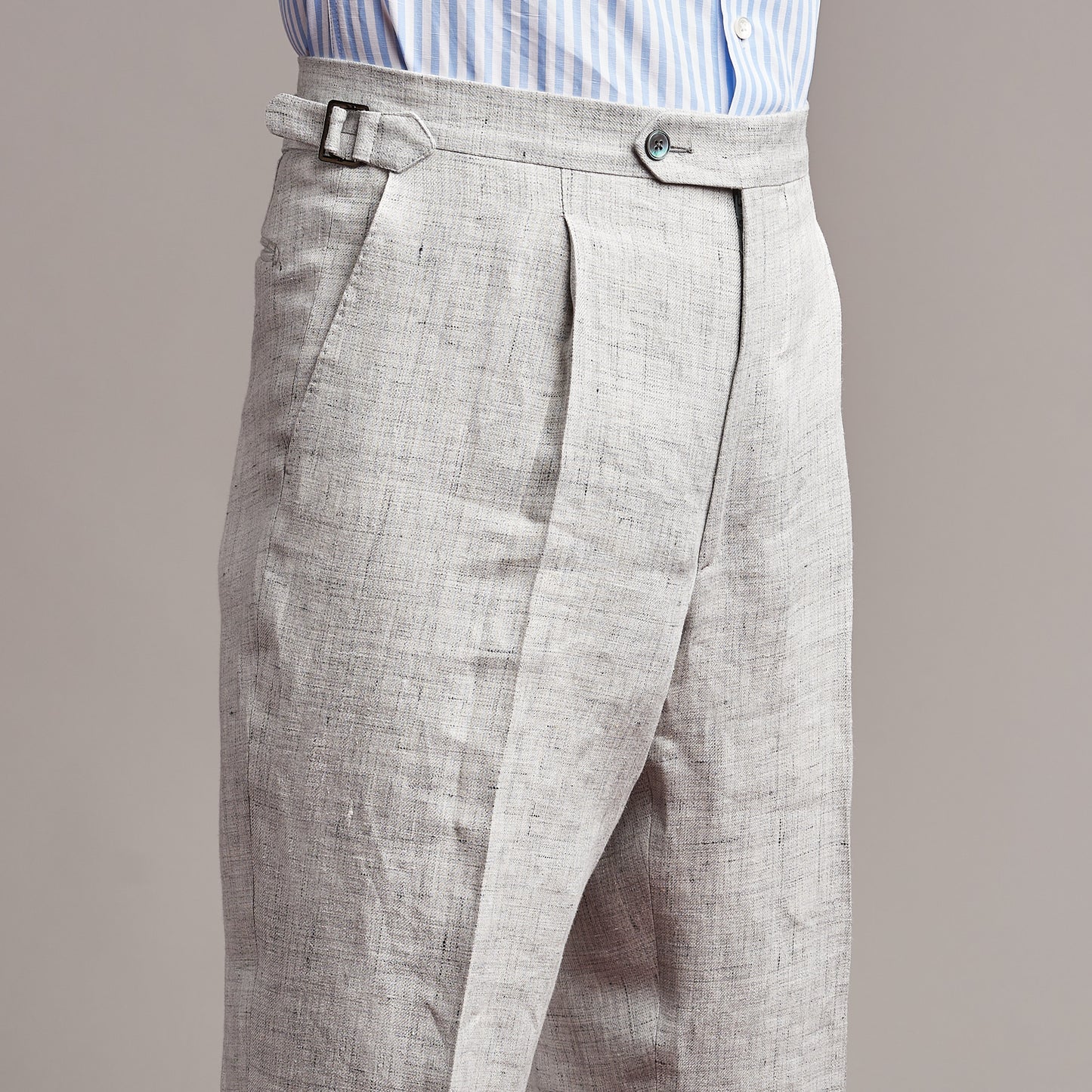 Pants - Linen - Light Grey