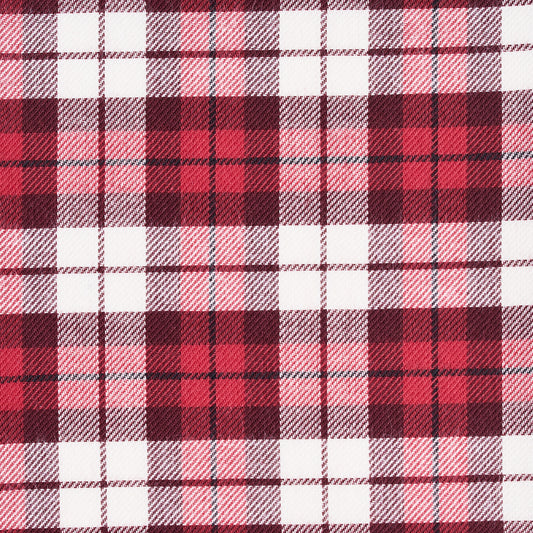 Shirt - twill - red - checked