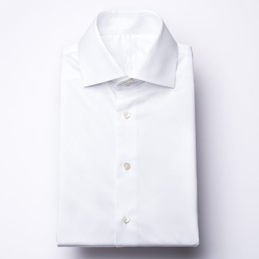 Hemd - Twill - weiß - einfarbig