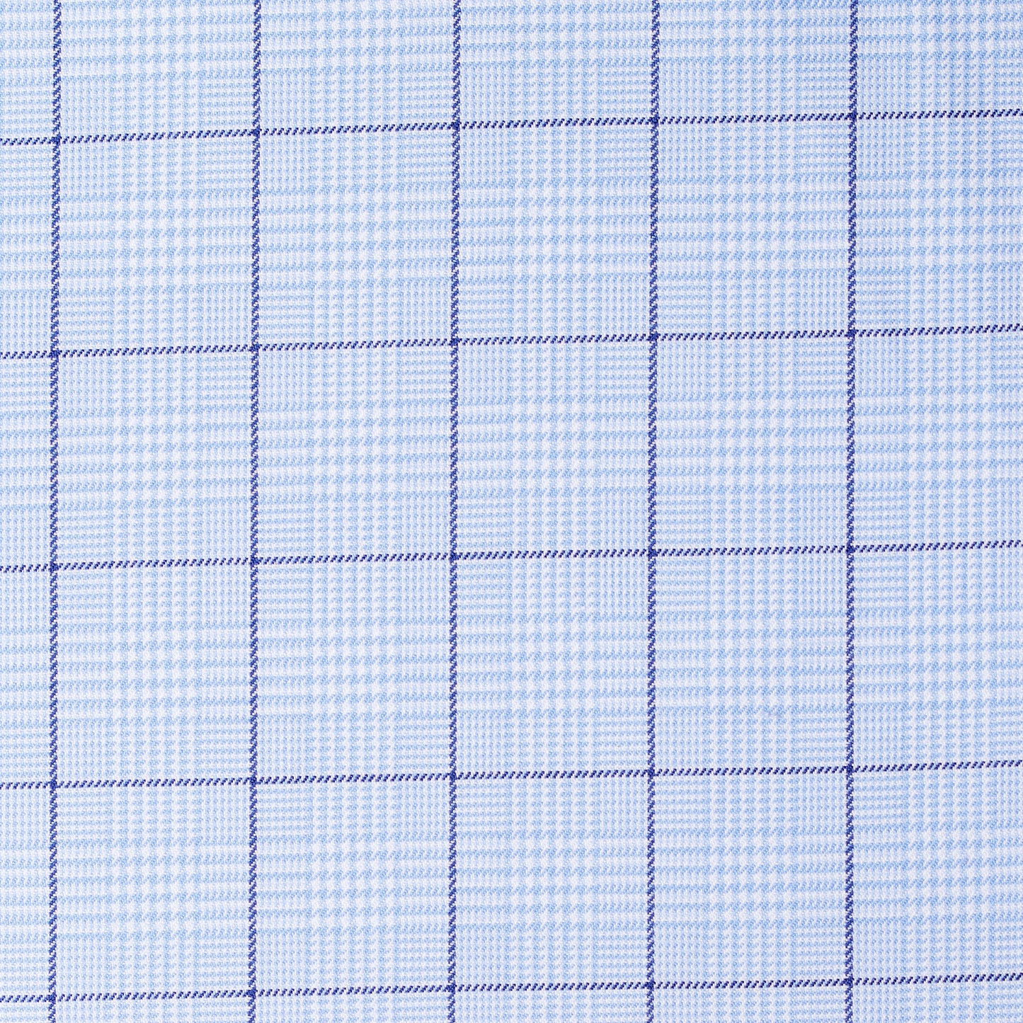 Hemd - Twill - hellblau/blau - glencheck