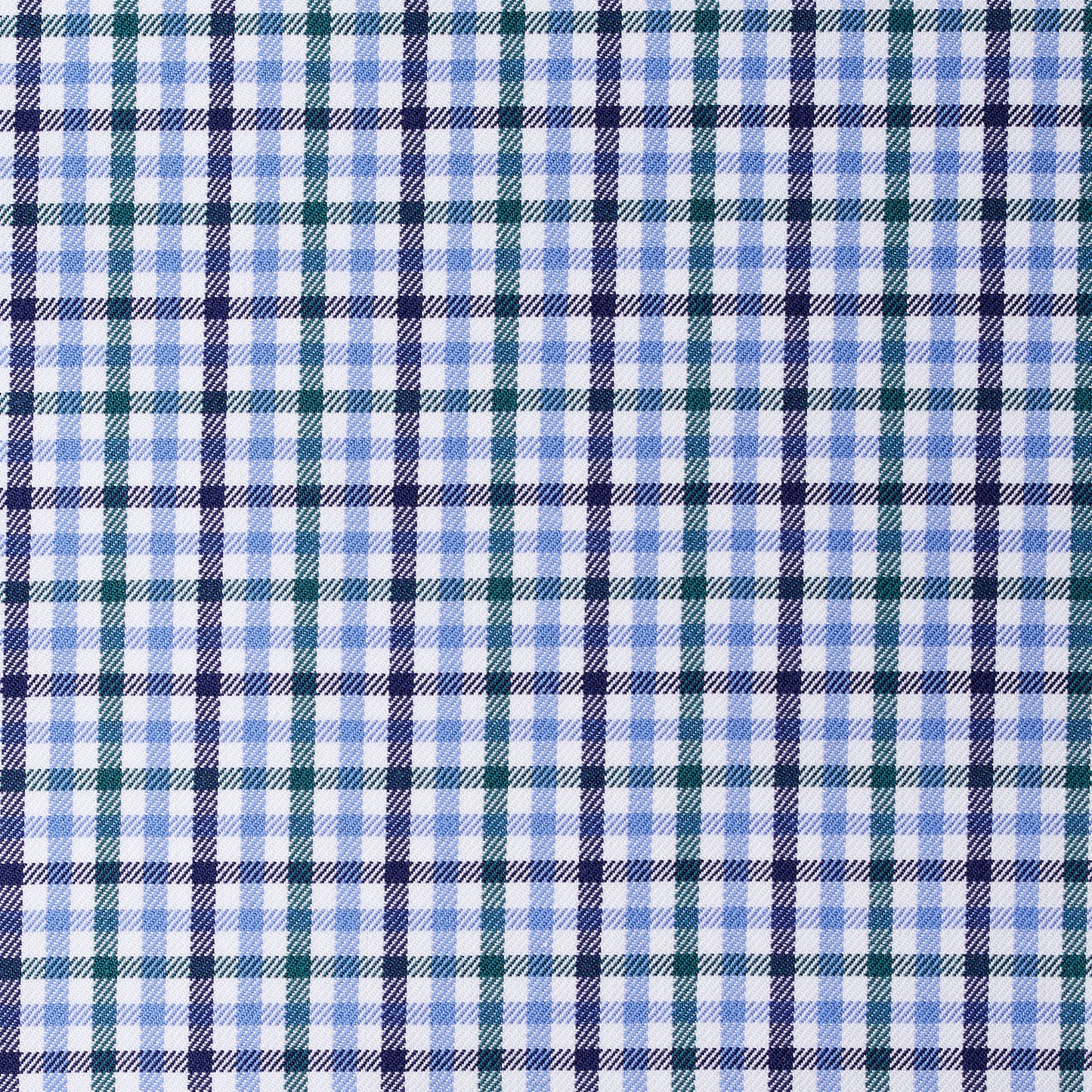 Hemd - Twill - blau/grün - kariert