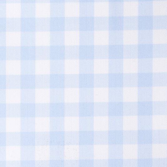 Hemd - Twill - hellblau - kariert