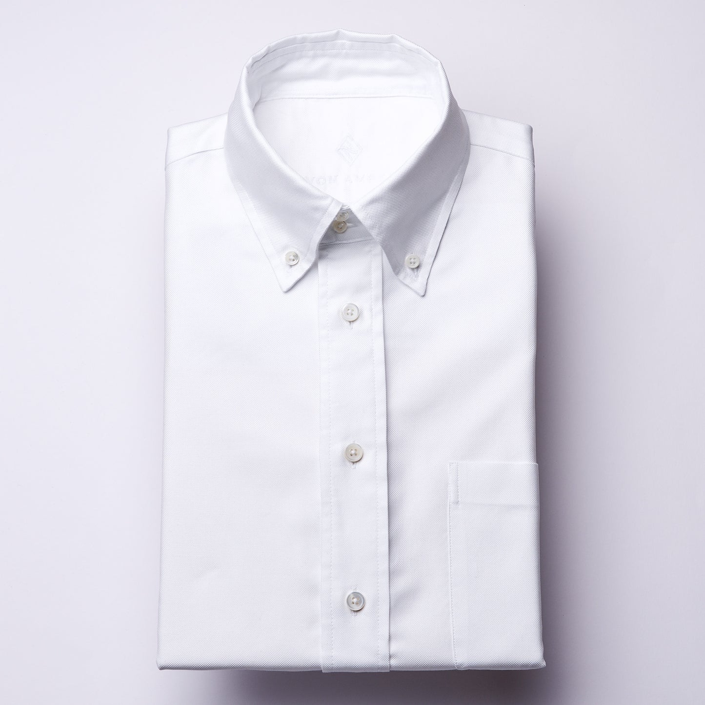 Oxford shirt - OCBD - white - plain