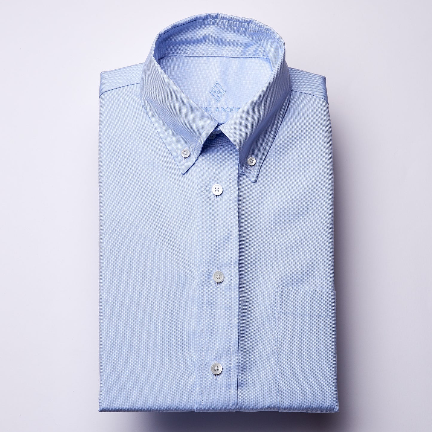 Oxford Hemd - OCBD - hellblau - einfarbig