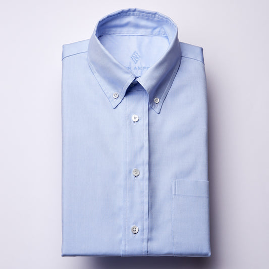 Oxford Hemd - OCBD - hellblau - einfarbig