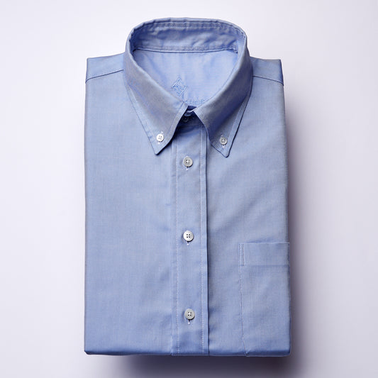 Oxford Hemd - OCBD - blau - einfarbig