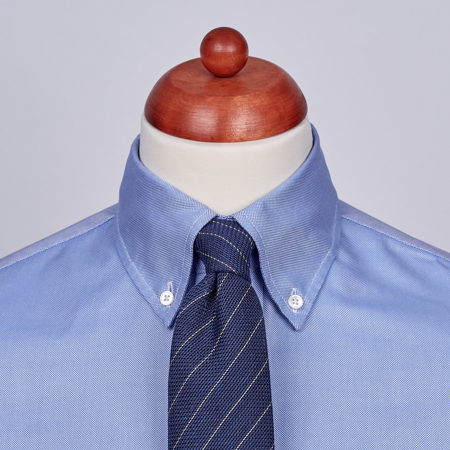 Oxford Hemd - OCBD - blau - einfarbig