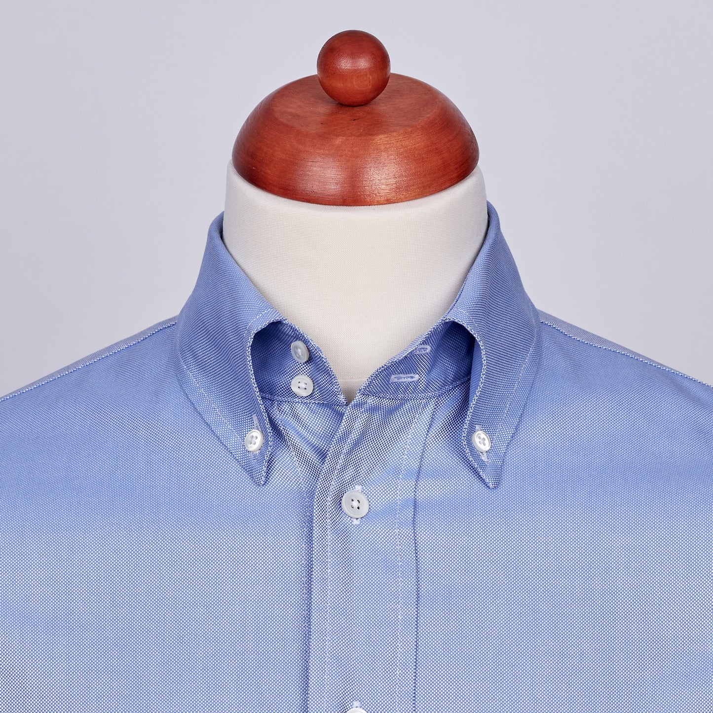 Oxford Hemd - OCBD - blau - einfarbig