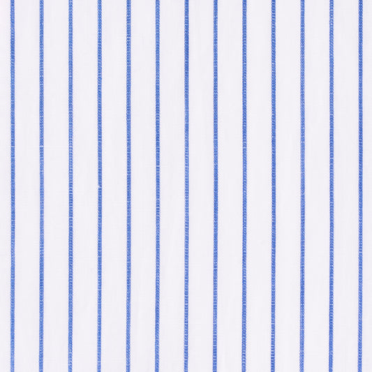 Hemd - Baumwolle/Leinen - blau - gestreift