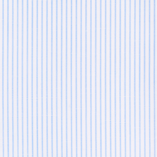 Shirt - cotton/linen - light blue - striped