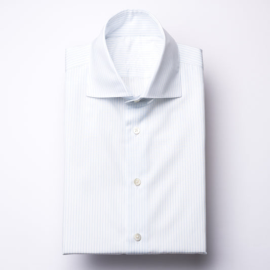 Hemd - Poplin - hellblau/weiß - nadelstreifen