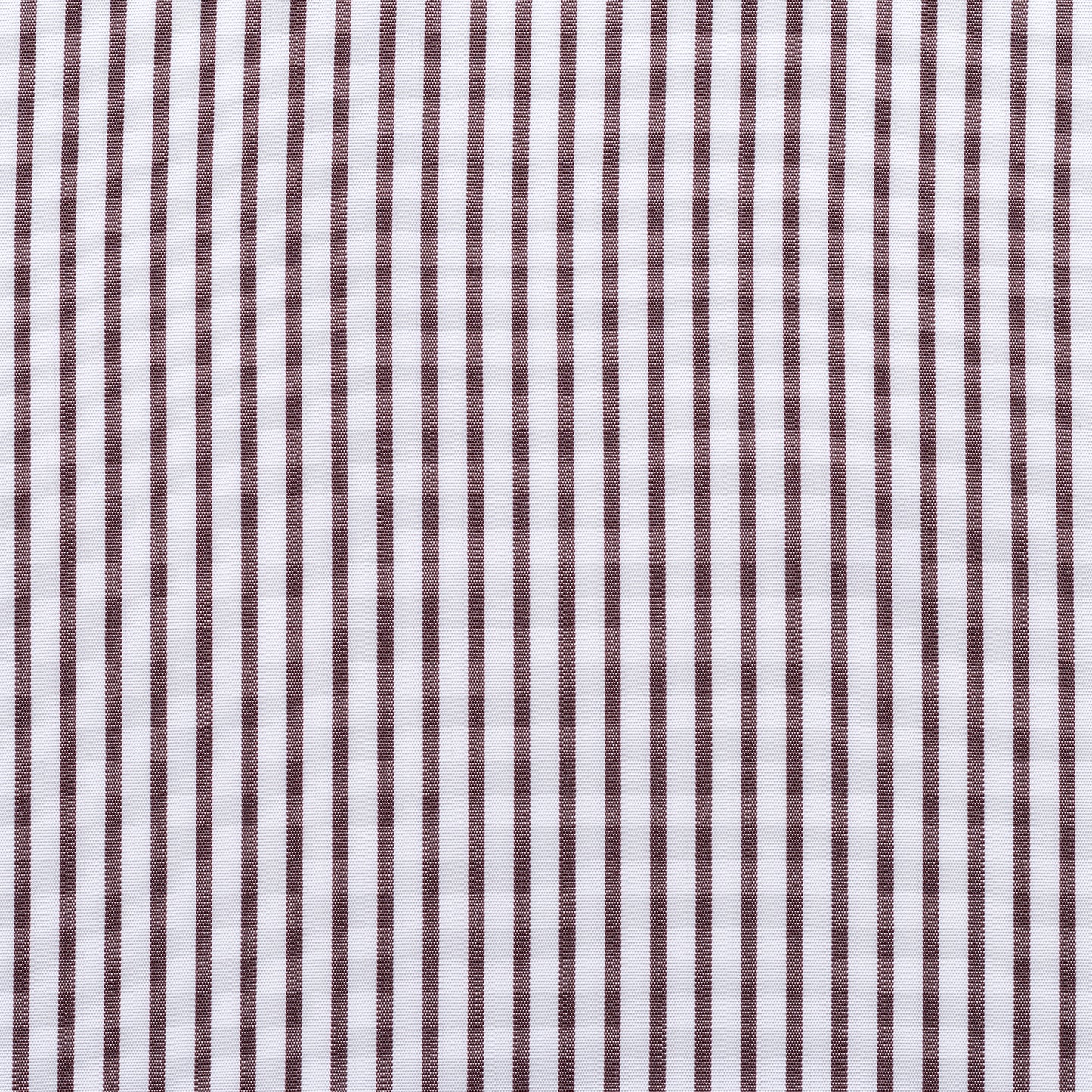 Hemd - Poplin - braun/weiß - gestreift