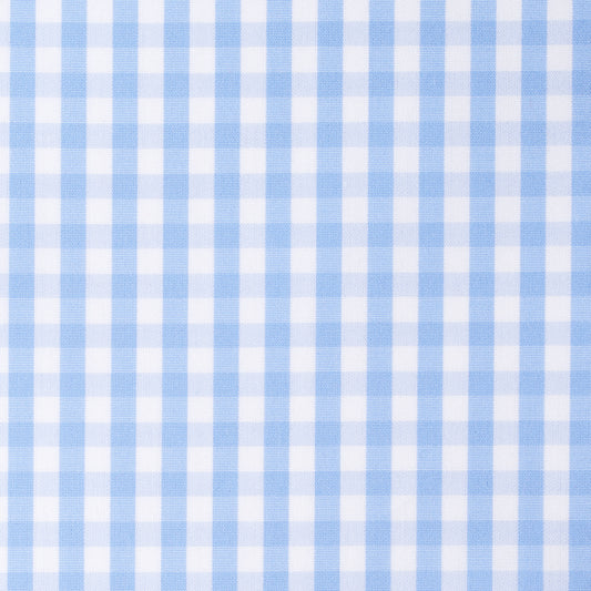 Hemd - Poplin - hellblau - kariert