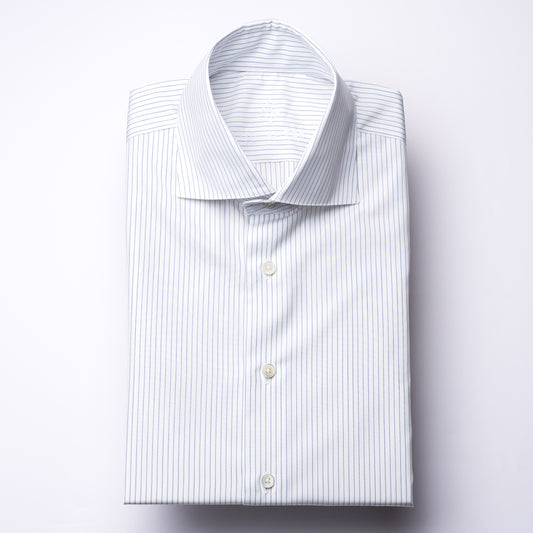 Hemd - Poplin - dunkelblau/weiß - nadelstreifen