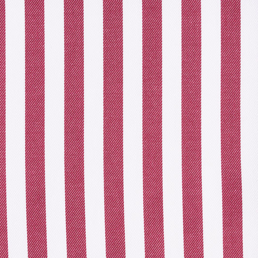 Hemd - Twill - weiß/rot - gestreift