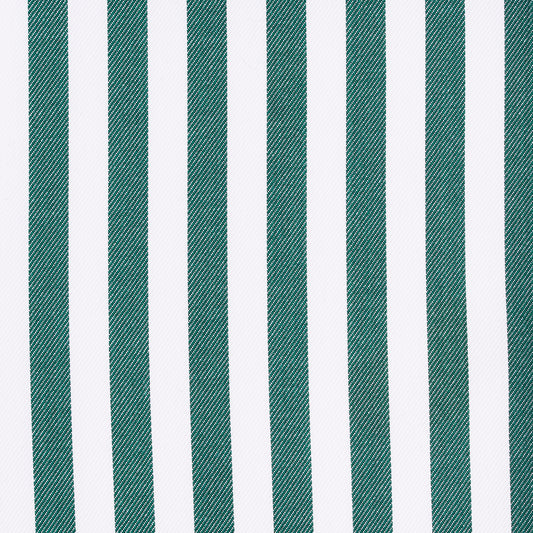 Hemd - Twill - weiß/grün - gestreift