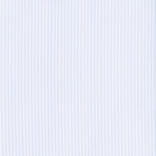Hemd - Twill - weiß/hellblau - gestreift