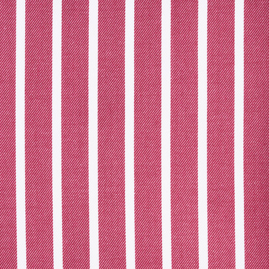 Hemd - Twill - weiß/rot - gestreift