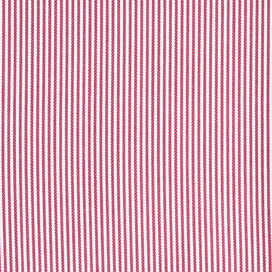 Hemd - Twill - weiß/rot - gestreift
