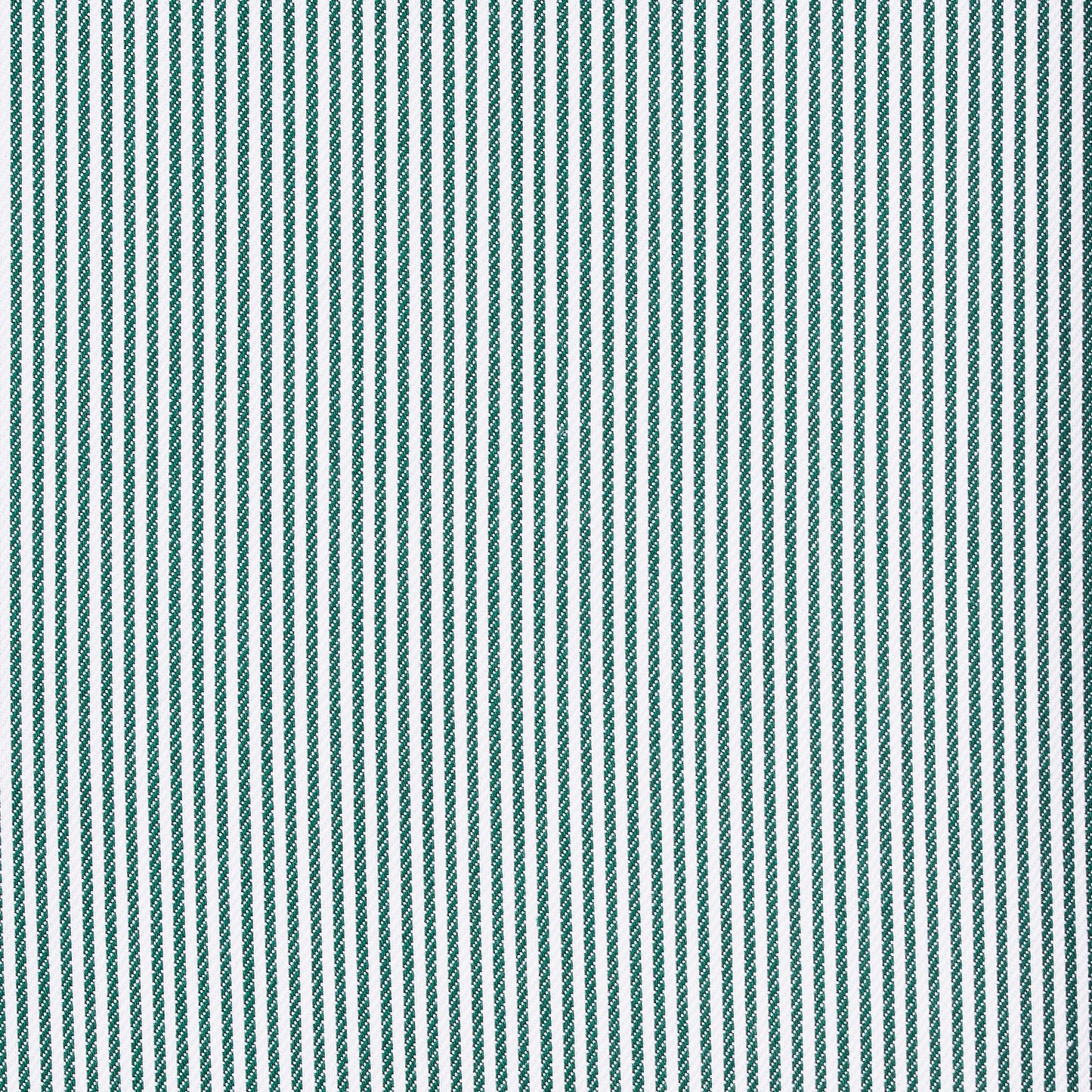 Shirt - twill - white/green - striped