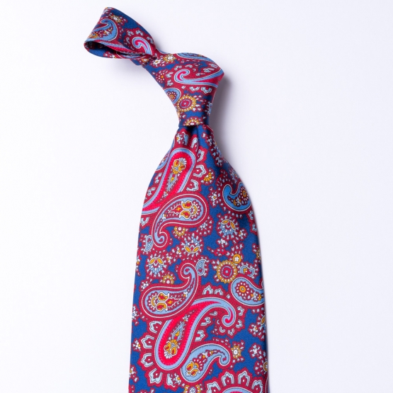 Tie from pure silk  with a paisley pattern