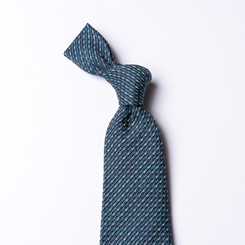 Gewebte grün-blaue Krawatte