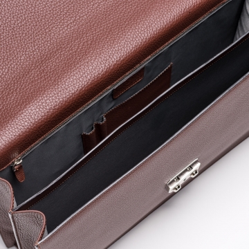 Briefcase - Leather - Brown