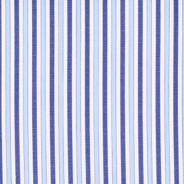 Hemd - Twill - weiß/blau - gestreift