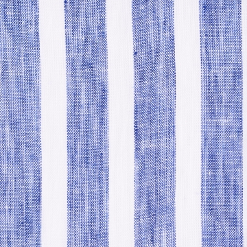 Hemd - Leinen - weiß/blau - blockstreifen
