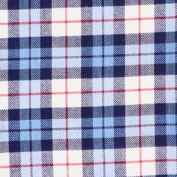 Shirt - Twill - blue/red - checked