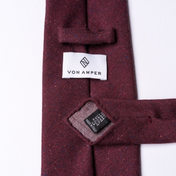Dunkelrote Krawatte  aus reiner Wolle