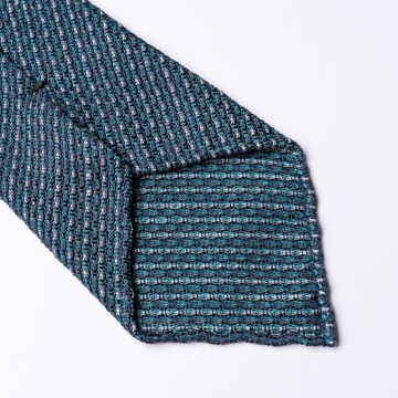 Gewebte grün-blaue Krawatte