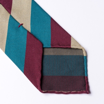 Striped tie  made of cotton and silk