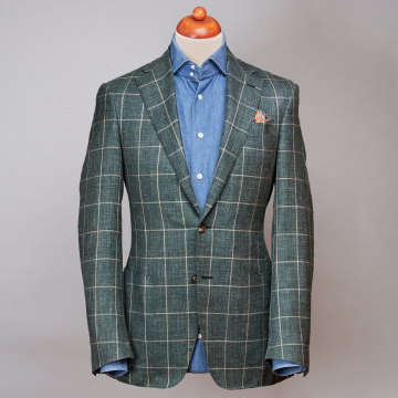 Jacket - Wool-Linen - Green