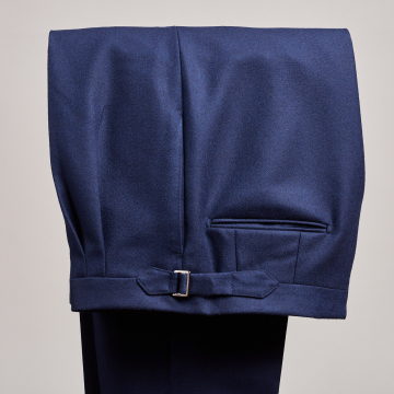 Trousers - Flannel - Dark blue