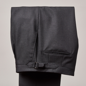 Trousers - Worsted - Dark Grey