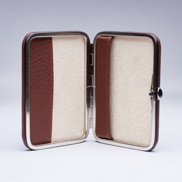 Business card case - brown